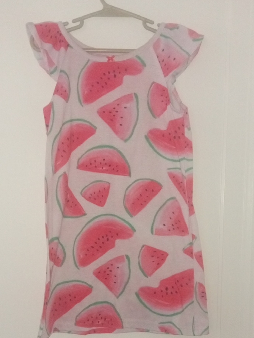 Watermelon Print nightgown, girl 4t